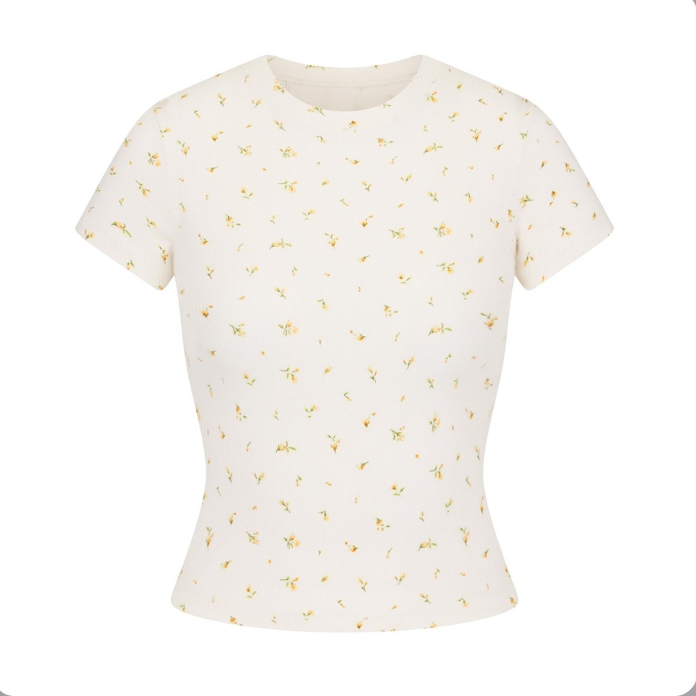 Skims Cotton Rib T-SHIRT